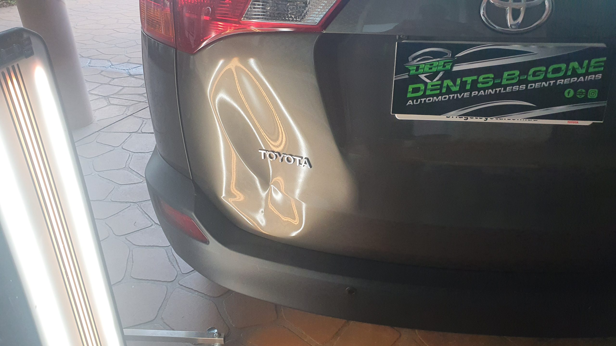 Large dent repair using PDR